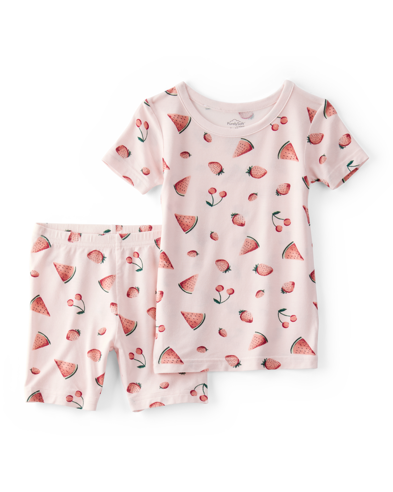 Toddler Girl 2-Piece Watermelon PurelySoft Pajamas